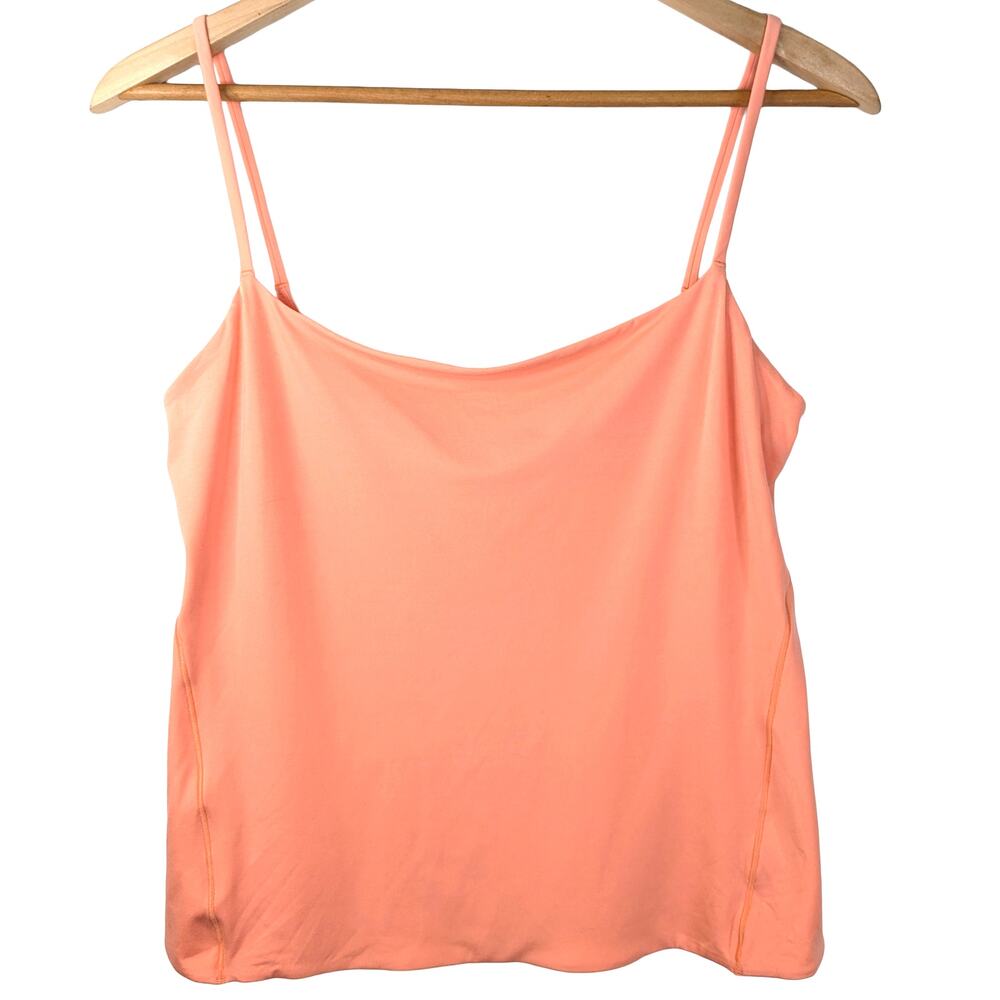 Lululemon Coral Wundermost Nulu Spaghetti Strap Cami Tank Top Women's Large